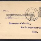 US Postal card Hopedale Mass. 1908 postal card  Loom Parts Grosevnor-Dale Company  CONN