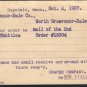 US Postal card Hopedale Mass. 1908 McKinley one cent postal card - Grosvenor Dale Co Conn
