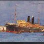 P&0 SS Mongolia at Bombay Ship postcard 1912 postally used