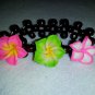 Wooden Bead Fimo Flower Bracelet/Anklet