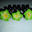 Wooden Bead Fimo Flower Bracelet/Anklet