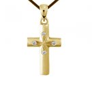 Elegant diamond cross pendant