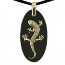 Funky lizard onyx pendant