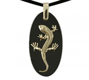 Funky lizard onyx pendant