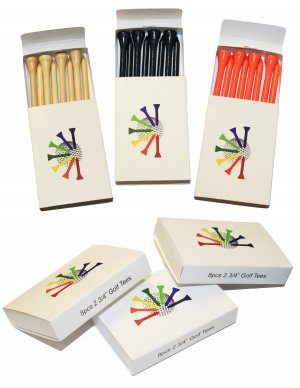 2 3/4" New Biodegradable Golf Tees, set of 3 packs, 24 tees