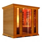 Deluxe Cedar 4 Person Carbon Heater Far Infrared Sauna ETL Approved