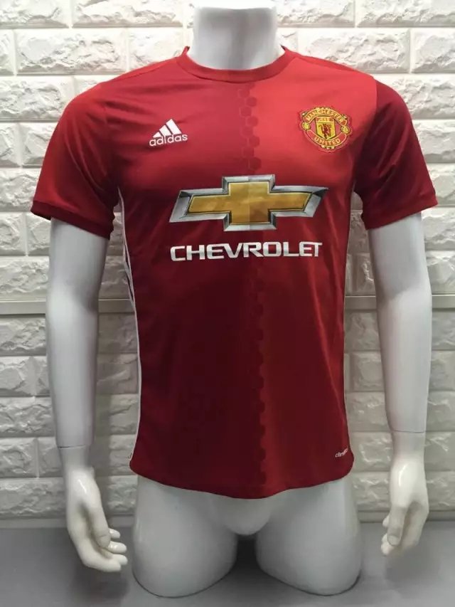 16/17 Man Union Home Soccer Jersey Shirt Football Sport Tee