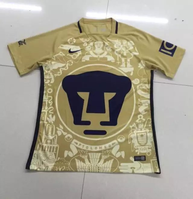 16/17 Pumas UNAM Mexiko Home Soccer Jersey Shirt Football Sport Tee