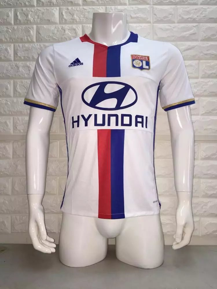 16/17 Lyon Home Soccer Jersey Shirt Football Sport Tee