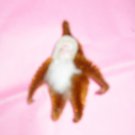 Chenille Santa Brown 3.25 inches cotton beard