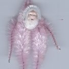 Chenille Santa Pastel Pink 3. 5  inch  clay face