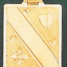 14 K Gold Diamond Cut engravable slate - Text
