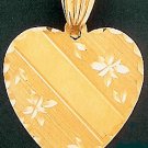 14 K Gold Diamond Cut Engraveable Heart - Text only