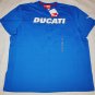 PUMA DUCATI LOGO MOTO RACING TEAM BLUE WHITE GRAPHIC T SHIRT XL