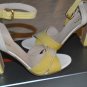 $915 PRADA PATENT WHITE YELLOW OMBRE SANDALS SHOES 9.5