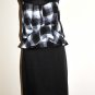 BCBG MAXAZRIA PLAID DRAPED CAMI PENCIL SKIRT DRESS 8 M