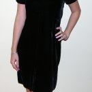 MARC JACOBS VELVET VELOUR BLACK SHOULDER ZIPPER DRESS SKIRT 6 M