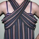 $895 MISSONI METALLIC STRIPES SHIMMER KNIT DRESS 42 6