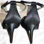 NINA CRYSTAL SATIN ULARA SANDALS SHOES HEELS 8 38