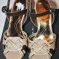 TAHARI STEPHI PATENT LEATHER ROPE PLATFORM SANDALS HEELS SHOES PUMPS 38.5 8.5