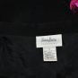 NEW NEIMAN MARCUS EXCLUSIVE FLORAL FLOWER EMBROIDERED BLACK SILK A LINE SKIRT 4