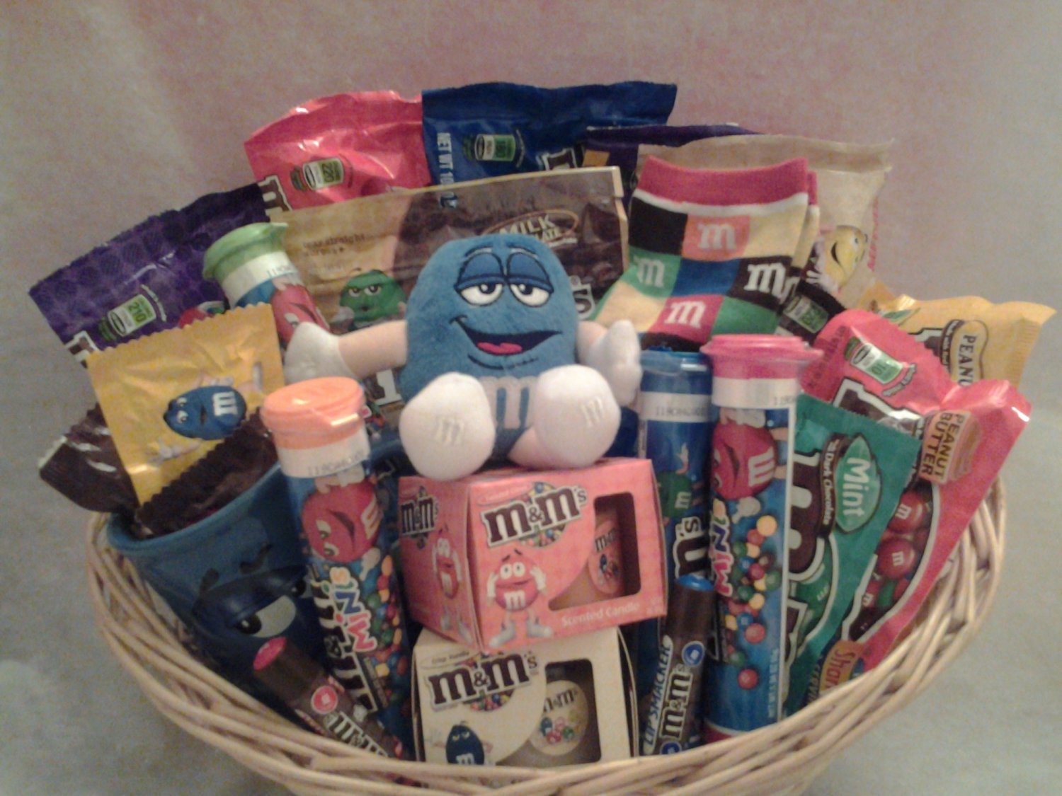 M & M Candy Gift Basket