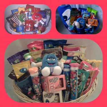 M & M Candy Gift Basket