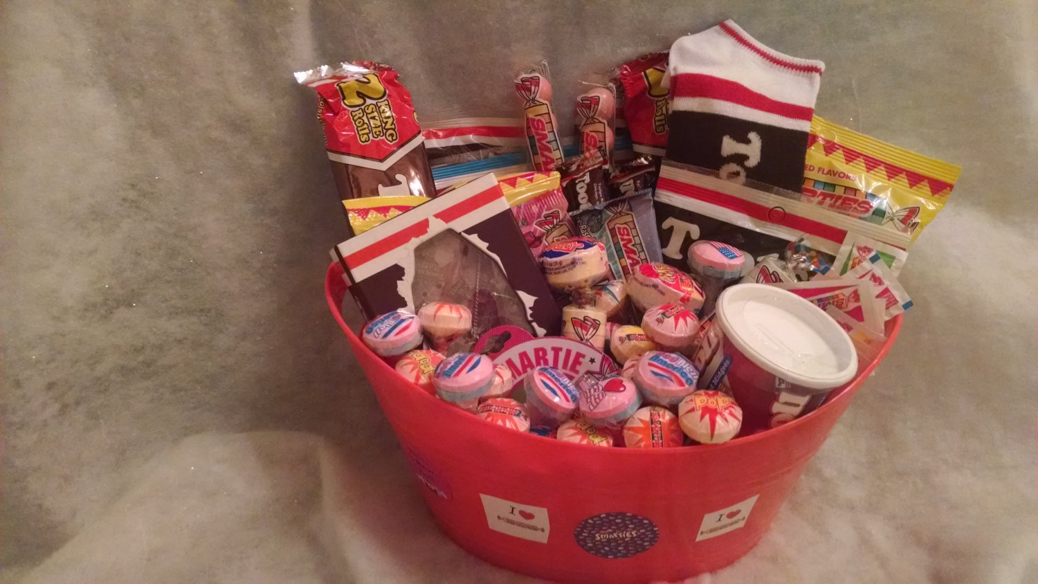 Tootsie Rolls & Smarties Candy Gift Basket