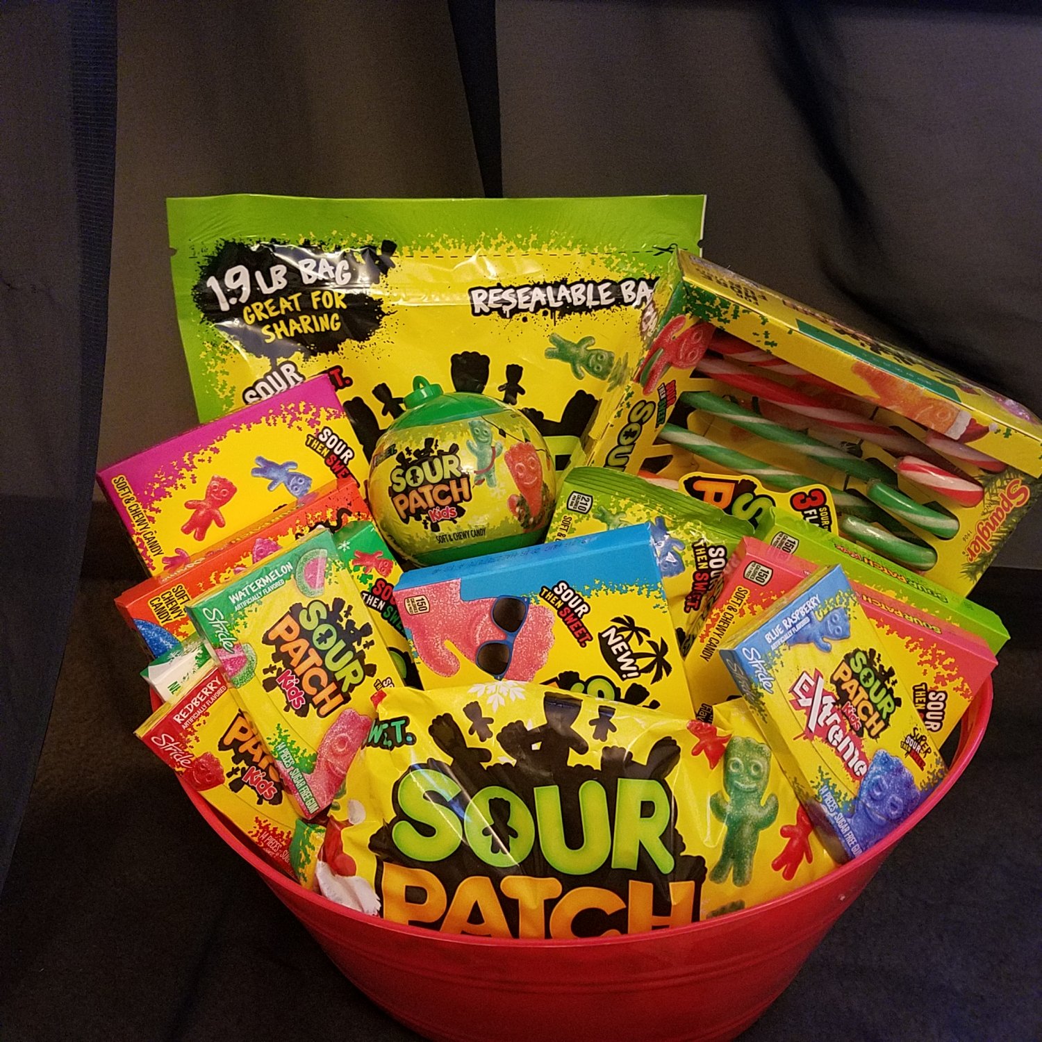 Sour Patch Candy Gift Basket