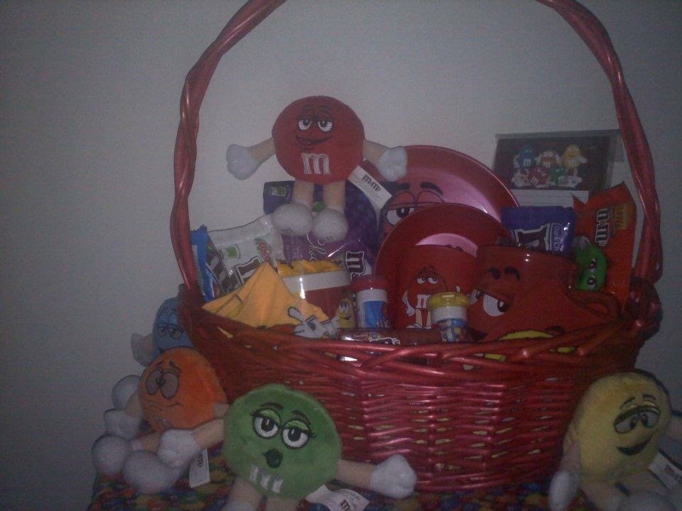 M & M Candy Gift Basket