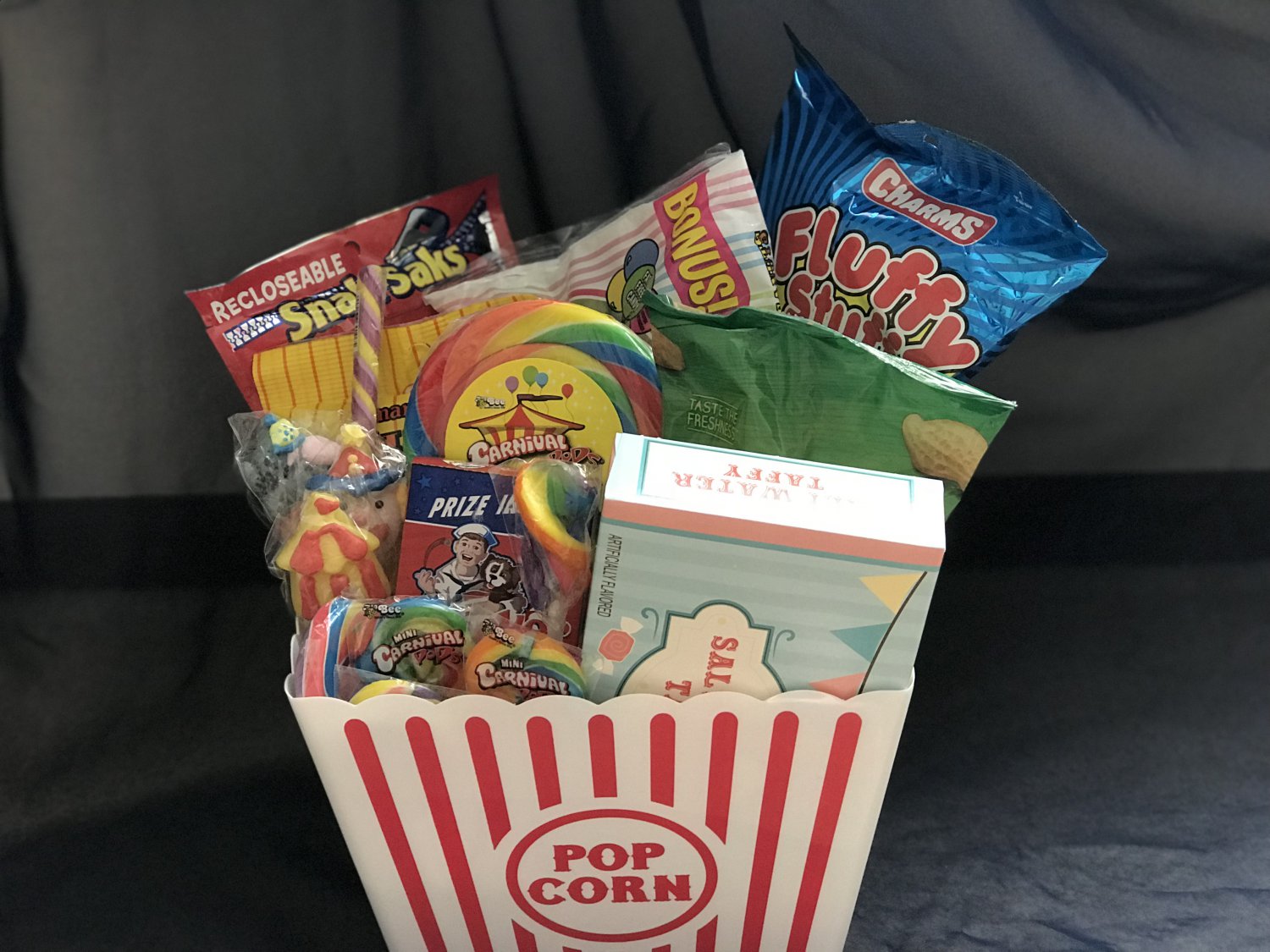 Circus Carnival Treats Gift Basket