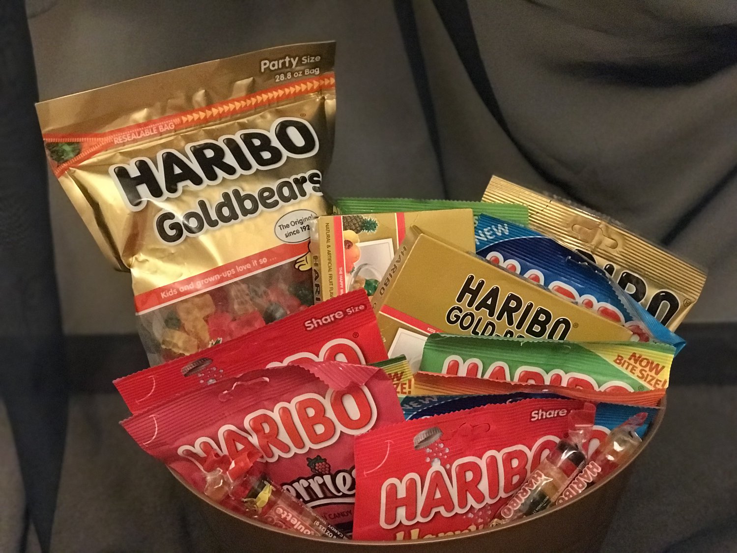 HARIBO Gummi Candy Gift Basket