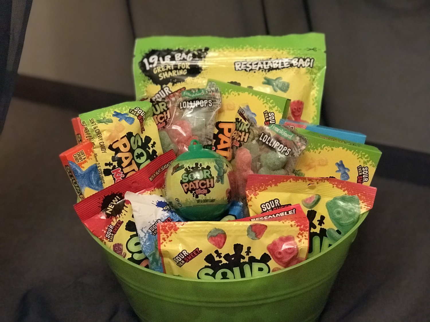 Sour Patch Candy Gift Basket