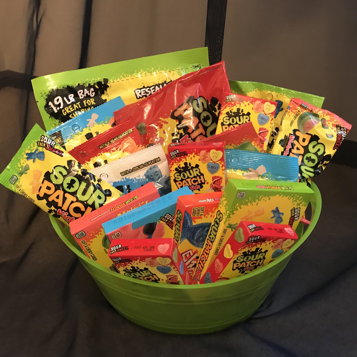 Sour Patch Candy Gift Basket
