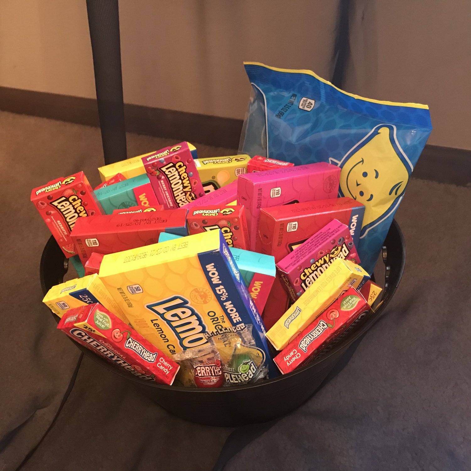 LemonHead Candy Gift Basket