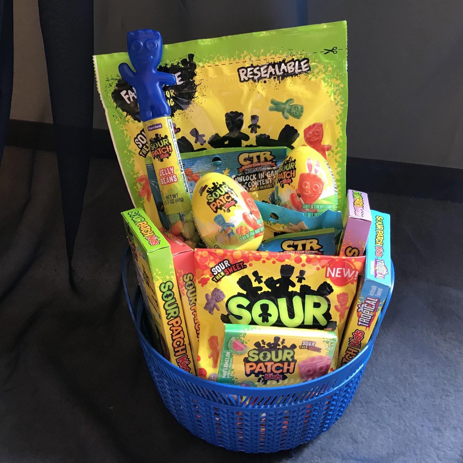 Sour Patch Candy Gift Basket