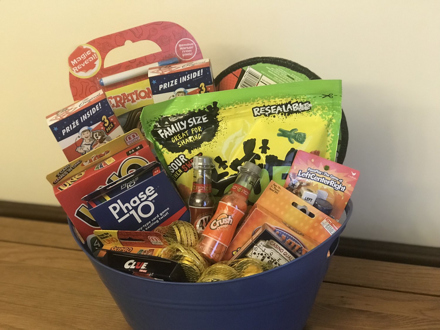 Family Game Night Gift Basket