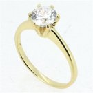 10CT  Yellow Gold Filled Women Wedding/Egagement Cubic Zirconia  Ring-SZ 7