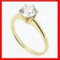 10CT  Yellow Gold Filled Women Wedding/Egagement Cubic Zirconia  Ring-SZ 7