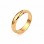 18K Yellow Gold Plated Women/Men Plain Ring Band  SZ 10 (4mm)