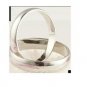 925 Silver Stamped Women/Men Plain Band Ring Size 8 - 4mm .