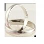 925 Silver Stamped Women/Men Plain Band Ring Size 8 - 4mm .