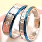 1PCS 18k GP Forever Love Wedding Anniversary Band Ring size 8 (4mm) .