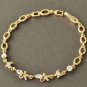 14k Yellow Gold Filled Women's Charms Bracelet, (10.5" inches)