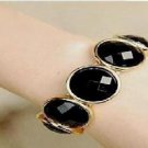 New Fashion Enamel Black Bracelet Expandable Wristband