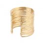 Gorgeous Gold Plated Open Cuff Bracelet Bangle