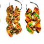 African Fabric Ankara Kente Print Hair Bow .Headband, Ponytail, Clip- Choose