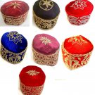 Quality Bead Embroidered Traditional kufi Velvet Hat cap. Wedding Igbo chief Ozo