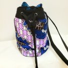 African Print Ankara  Drawstring Bucket Tote Bag Handbag