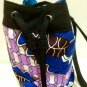 African Print Ankara  Drawstring Bucket Tote Bag Handbag
